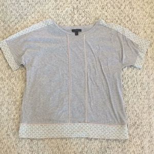 J.Crew Grey Pattern TShirt, size small